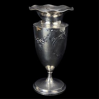 Vintage Weighted Sterling Silver Vase