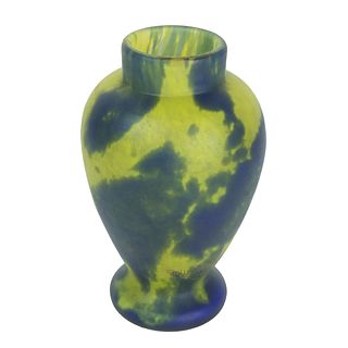 Muller Fres Art Deco Glass Vase