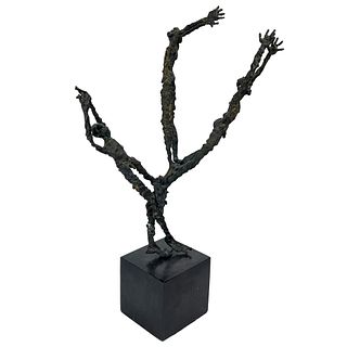 Abstract Nude Figurative Bronze Sculpture