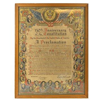 150th Anniversary of the Constitution Poster