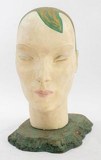 Ted Wiedhaas Art Deco Display Bust Sculpture