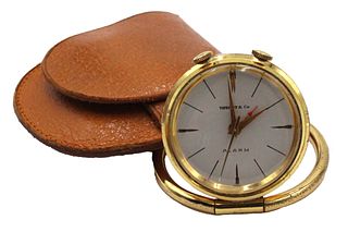 Tiffany & Co. Gold-Filled Travel Alarm Watch