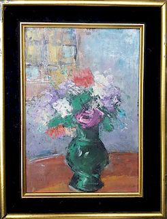Impressionist style painting floral MYSTERY ARTIST ?
