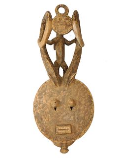 Kple-Kple Goli Mask w/Elaborate Horns, Baule, Ivory Coast