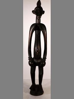Rhythm Pounder in the Form of a Woman, Senufo, Ivory Coast