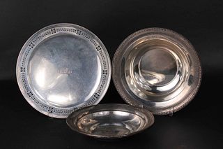 Tiffany Makers Sterling Silver Footed Cake Plate