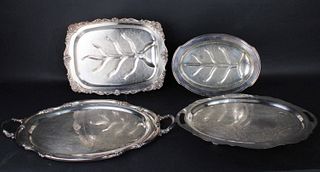 Large Oval Reed and Barton Silver Plated Tray