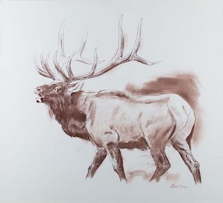 Bugling Elk by Ken Carlson