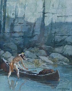 Portaging the River by David Halbach
