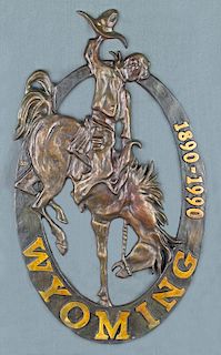 Wyoming Centennial Medallion by George Northup
