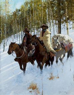 Winter on Saddleback Mountain by Richard D. Thomas