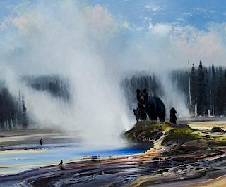 Black Bears - Yellowstone by Michael Coleman
