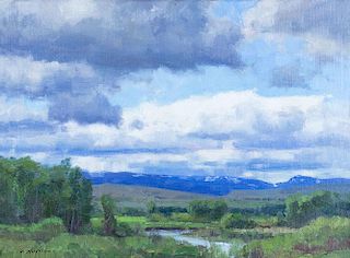 Summer in the Shields Valley by Clyde Aspevig
