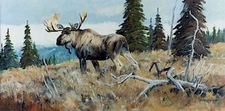 Morning Moose by Ken Carlson