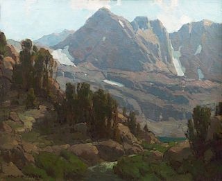 High Sierra Landscape - Big Pine Canyon by Edgar Alwin Payne