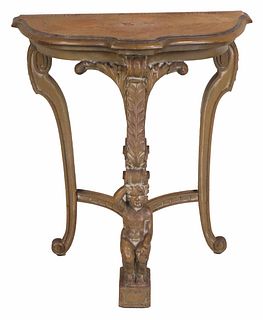 Rococo Style Painted Pier Table