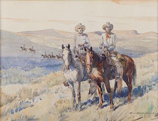 Cowboys Riding by Edward Borein