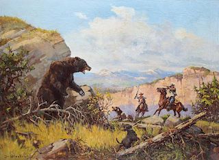 Bear Hunt by Olaf Wieghorst
