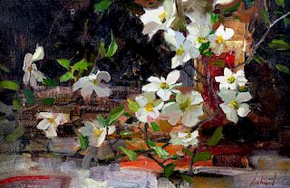 Dogwood Blossoms by Richard Schmid