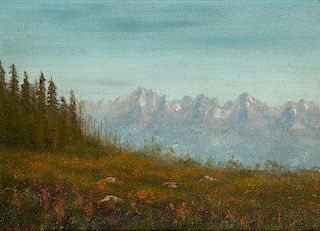Wind River Mountains by Albert Bierstadt