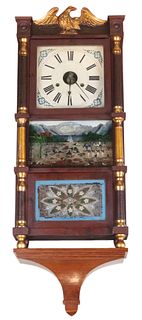 Classical Parcel-Gilt Mahogany Shelf Clock