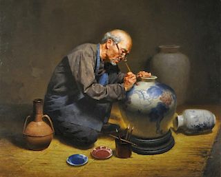 Pottery Maker by Jie Wei Zhou