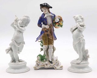 Pair of Italian Blanc de Chine Figurines