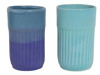 Two Judy Jackson Stoneware Vases