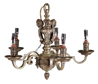 Five Light Chandelier, Attributed to Caldwell