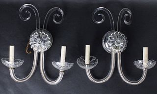 Pair of Venetian Style Two Light Wall Sconces