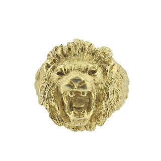 Mario Buccellati 18k Gold Lion Ring