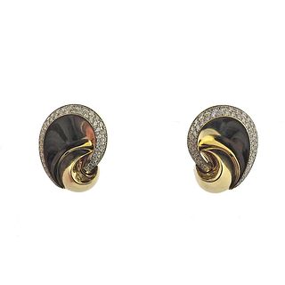 Marina B 18k Gold Diamond Earrings
