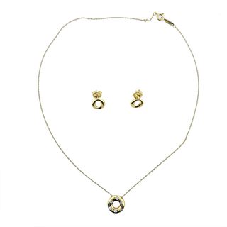 Tiffany & Co Gold Platinum Etoile Sevillana O Earrings Necklace