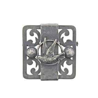 Jean Despres Paris Sterling Silver Bird Brooch Pin