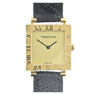 Tiffany & Co Atlas 18k Gold Quartz Watch L3630