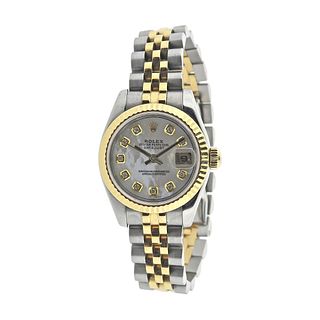 Rolex Datejust Diamond MOP 26mm Two Tone Ladies Automatic Watch 179173