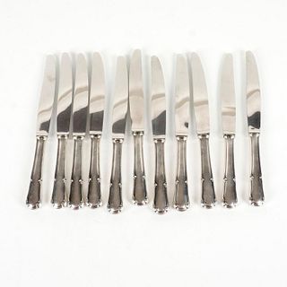 11pc Vintage French Ercuis Silver Plated Flatware, Dinner Knives