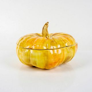 Vintage Italian Pumpkin Lidded Tureen