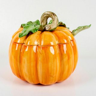 Fitz and Floyd Pumpkin Tureen with Ladle