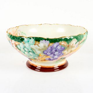 T&V Limoges France Depose Porcelain Punch Bowl