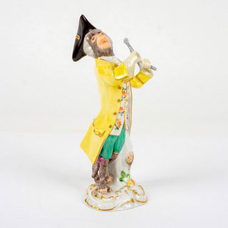 Antique Meissen German Figurine, Monkey Kettle Drummer