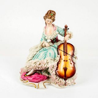 Antique Capodimonte Porcelain figurine by B. Merli Musician