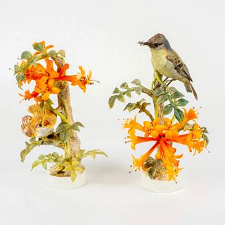 2pc Royal Worcester Phoebe and Flame Vine