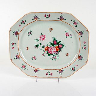 Antique Chinese Qing Period Famille Rose Rectangular Platter