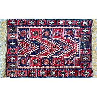 Vintage Ticaret Middle Eastern Rug