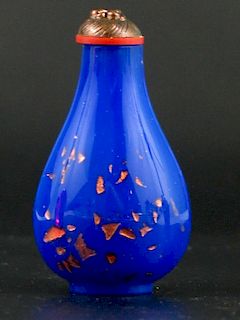 Chinese Peking Glass Snuff Bottle 中国北京玻璃鼻烟壶