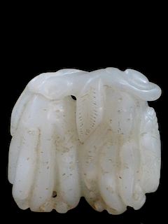 Chinese White Jade Carving 中国白玉雕件