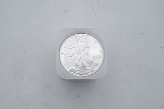Roll of 20-2004 1 oz Silver American Eagle Dollar Coins BU
