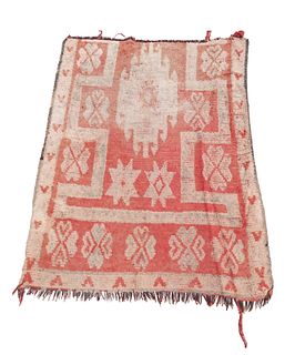 1950s handmade wool Berber rug