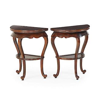 PAIR OF CHINESE HONGMU CONSOLE TABLES